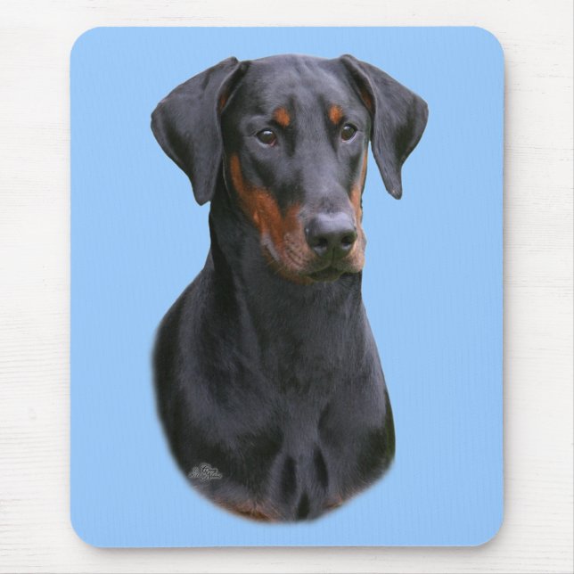Alfombrilla De Ratón Mousepad natural del oído del Pinscher de (Frente)