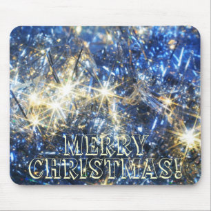 Alfombrilla De Ratón Mousepad, Navidades azules