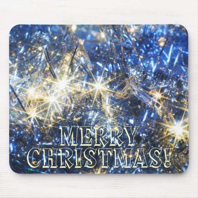 Alfombrilla De Ratón Mousepad, Navidades azules (Frente)
