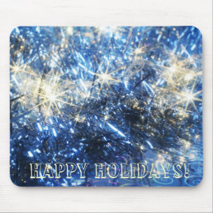 Alfombrilla De Ratón Mousepad, Navidades azules