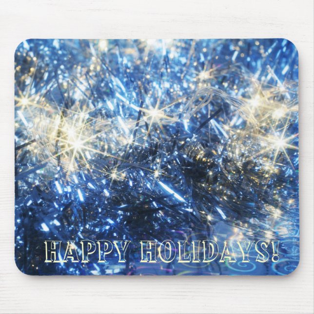 Alfombrilla De Ratón Mousepad, Navidades azules (Frente)