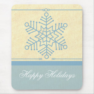 Alfombrilla De Ratón Mousepad, Navidades Delicados De Copo De Nieve