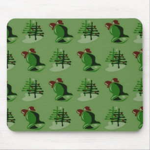 Alfombrilla De Ratón Mousepad, Navidades verdes