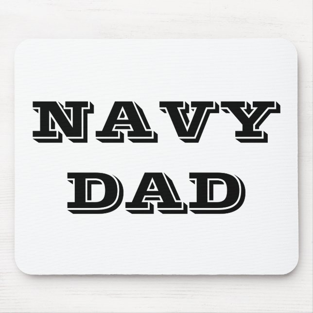 Alfombrilla De Ratón Mousepad Navy Dad (Frente)