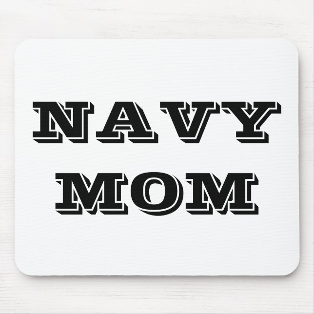 Alfombrilla De Ratón Mousepad Navy Mom (Frente)