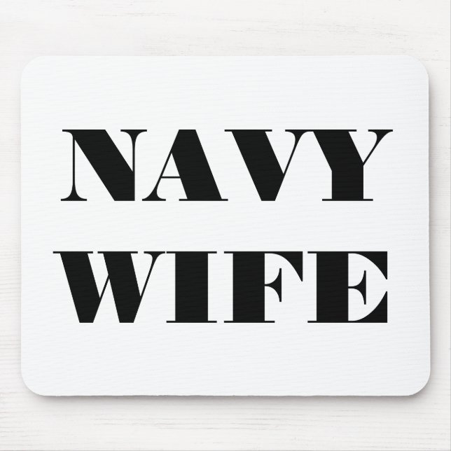 Alfombrilla De Ratón Mousepad Navy WIFE (Frente)