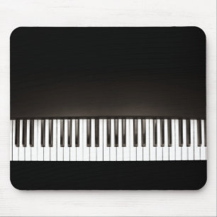 Alfombrilla De Ratón Mousepad negro del piano