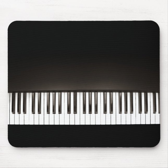 Alfombrilla De Ratón Mousepad negro del piano (Frente)