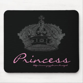 Alfombrilla De Ratón Mousepad negro/rosado de la corona