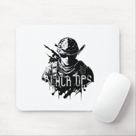 Alfombrilla De Ratón Mousepad negro y blanco para los opps