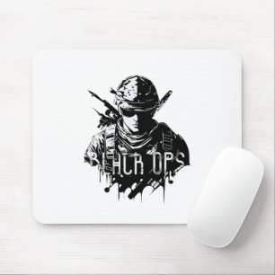 Alfombrilla De Ratón Mousepad negro y blanco para los opps
