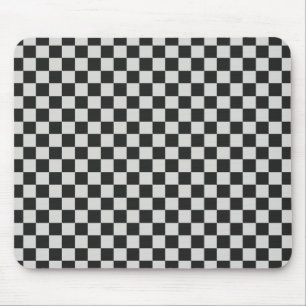 Alfombrilla De Ratón Mousepad negro y gris comprobado
