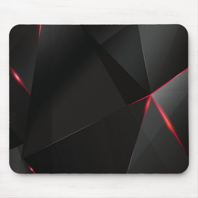 Alfombrilla De Ratón Mousepad negro y rojo (Frente)