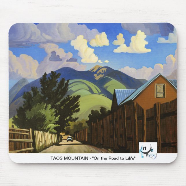 Alfombrilla De Ratón MOUSEPAD occidental - Montaña Taos (Frente)