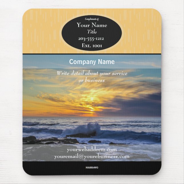 Alfombrilla De Ratón Mousepad Ocean promocional - HAMbyWG (Frente)