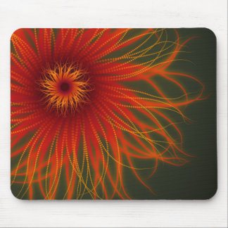 Alfombrilla De Ratón Mousepad orgánico de la flor del fuego