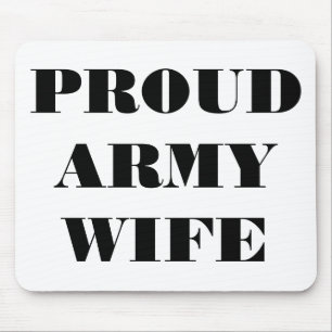 Alfombrilla De Ratón Mousepad Orgullo de la Esposa del Ejército