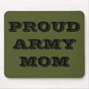 Alfombrilla De Ratón Mousepad Orgullo: Mamá del Ejército