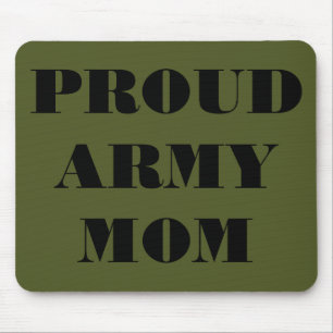 Alfombrilla De Ratón Mousepad Orgullo: Mamá del Ejército