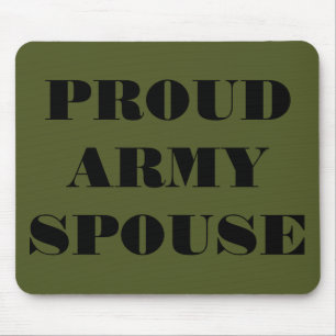 Alfombrilla De Ratón Mousepad Orgullosa Esposa del Ejército