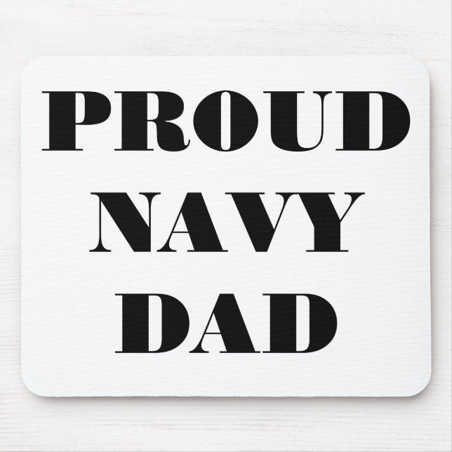 Alfombrilla De Ratón Mousepad Orgulloso Navy Dad (Frente)