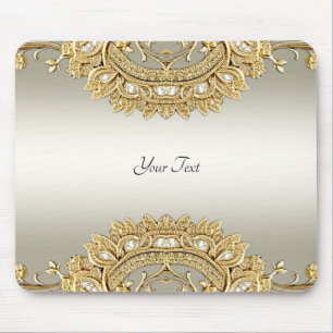 Alfombrilla De Ratón Mousepad Ornate de Oro