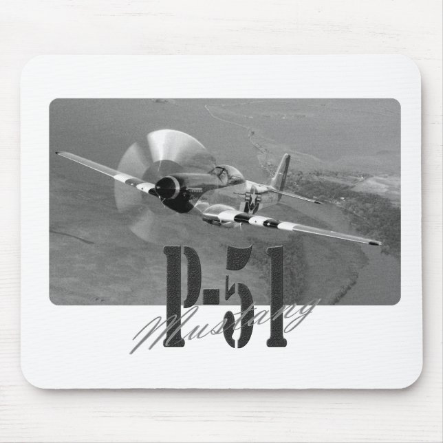 Alfombrilla De Ratón Mousepad P-51 Mustang (Frente)