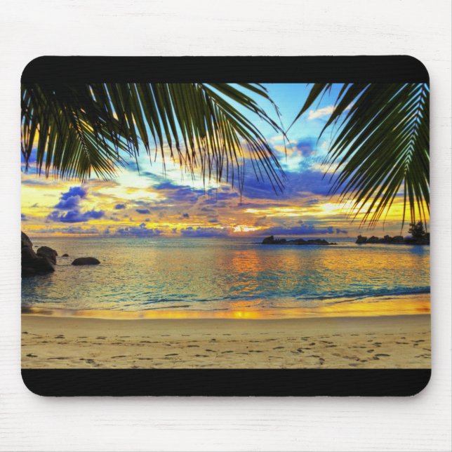 Alfombrilla De Ratón Mousepad panorámico "Paradise Beach" (Frente)