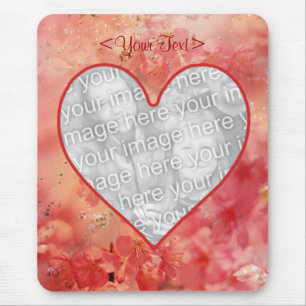 Alfombrilla De Ratón Mousepad para el corazón de Romance- Plantilla