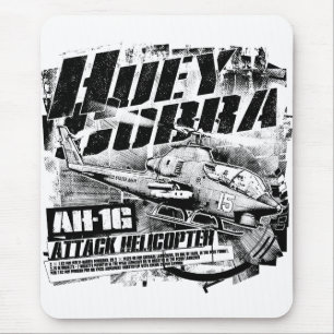 Alfombrilla De Ratón Mousepad para el ratón AH-1G HueyCobra