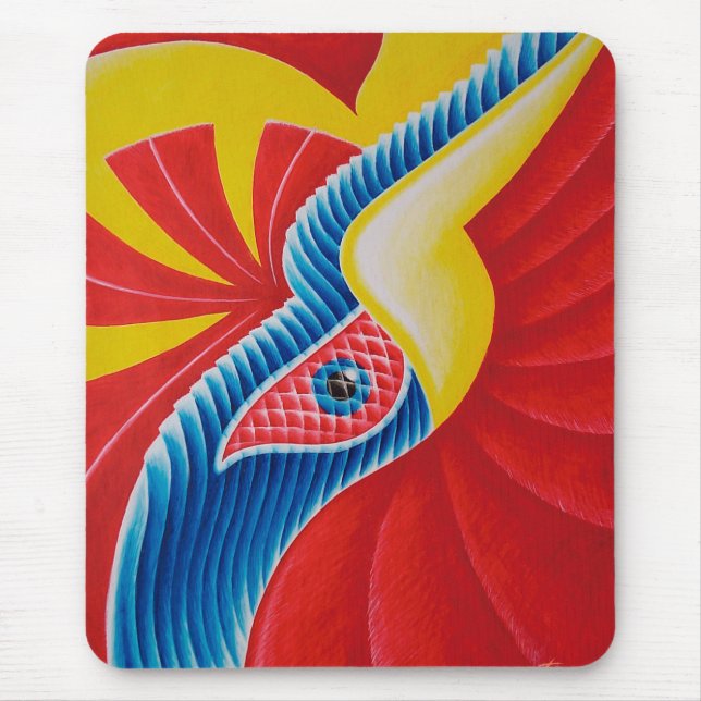 Alfombrilla De Ratón Mousepad pássaro serpente (Frente)