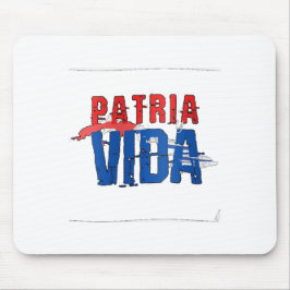 Alfombrilla De Ratón Mousepad Patria y vida
