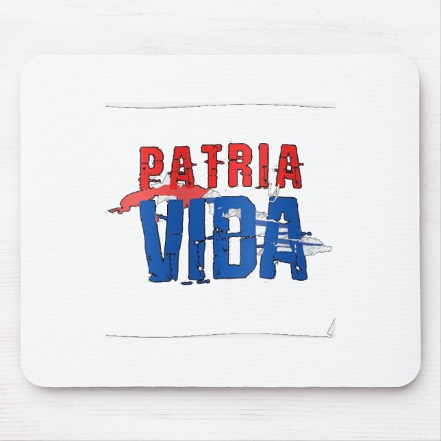 Alfombrilla De Ratón Mousepad Patria y vida (Frente)