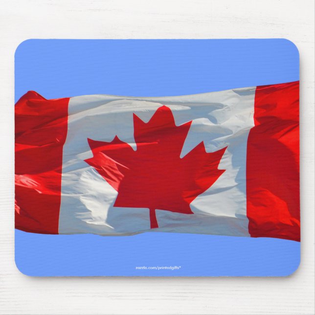 Alfombrilla De Ratón Mousepad patriótico de la BANDERA CANADIENSE (Frente)