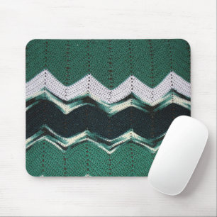 Alfombrilla De Ratón Mousepad - Patrón Chevron en Verdes