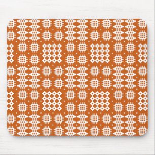 Alfombrilla De Ratón Mousepad: Patrón de tapiz galés, rojo ladrillo, bl