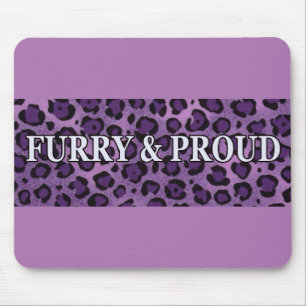 Alfombrilla De Ratón Mousepad peludo y orgulloso