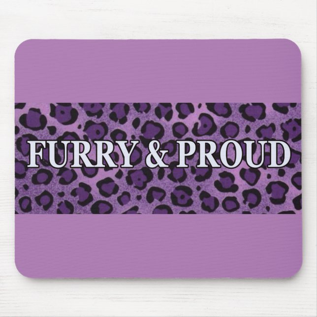 Alfombrilla De Ratón Mousepad peludo y orgulloso (Frente)