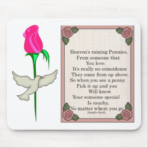 Alfombrilla De Ratón Mousepad-Penique del penique del Cielo-Pegamento