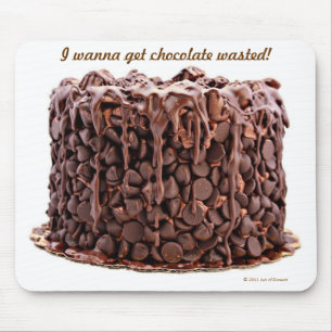 Alfombrilla De Ratón Mousepad perdido chocolate de la torta