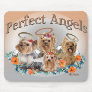 Alfombrilla De Ratón Mousepad perfecto de 4 ángeles de Yorkie