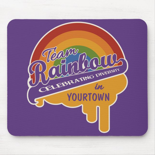 Alfombrilla De Ratón Mousepad personalizado arcoiris (Frente)
