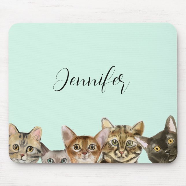 Alfombrilla De Ratón Mousepad personalizado de gatos pequeños (Frente)