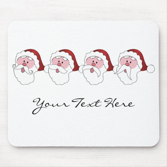 Alfombrilla De Ratón Mousepad personalizado de Santa Mustaches (Frente)