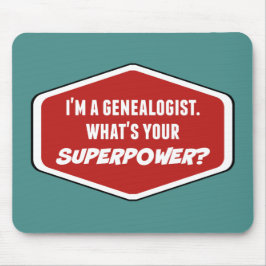 Alfombrilla De Ratón Mousepad, Personalizado de superpotencia genealógi