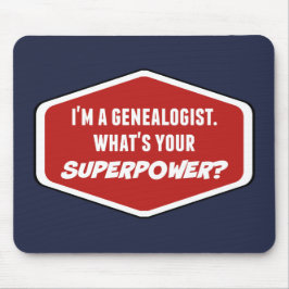 Alfombrilla De Ratón Mousepad, Personalizado de superpotencia genealógi