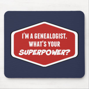 Alfombrilla De Ratón Mousepad, Personalizado de superpotencia genealógi