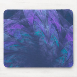 Alfombrilla De Ratón Mousepad Petales azules transparentes Fractal