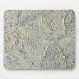 Alfombrilla De Ratón Mousepad, Piel de serpiente de marfil blanco