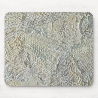 Alfombrilla De Ratón Mousepad, Piel de serpiente de marfil blanco